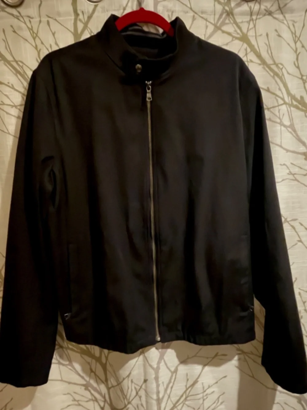 Mens Banana Republic Stand-Collar Full Zip Nylon Jacket SZ L